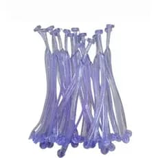 Par de Correias Slim com Glitter Transparente para Customização e Reparo