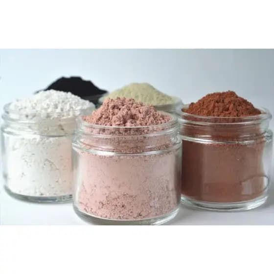 skin Care argila e dolomita Argilas 100% Natural Máscara Facial branca rosa preta amarela cinza vermelha verde roxa
