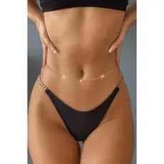 Cintos cintura de corrente banhada a ouro e prata bodychain