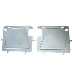kit 10 Suportes Reforço Protetor De Placa De Aço Moto Mercosul