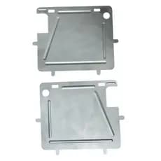 kit 2 Suportes Reforço Protetor De Placa De Aço Moto Mercosul