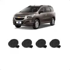 Kit 4 Tampas Furo Capa Parafuso Maçaneta Interno Chevrolet Spin 2014 2015 2016 2017 2018 2019 2020 2021 2022