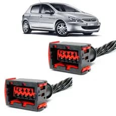 2 Plug Conector Chicote Farol Peugeot 307 2007 a 2012 Citroen C3 Farol Dianteiro