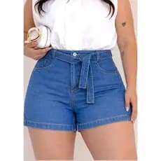 Short Jeans Plus Size com Elastano Cintura Alta Modela e Valoriza Suas Curvas