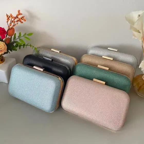 Bolsa Tiracolo / Carteira Feminina Com Glitter Para Festa / Banquete / Casamento WT168-143