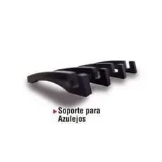 70 PAR SUPORTE DE AZULEJO PRETO PLÁSTICO