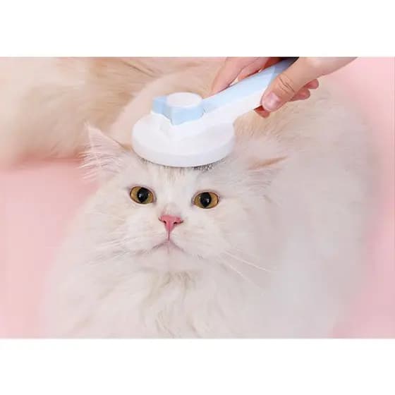 Escova Rasqueadeira Cães e Gatos Prática Autolimpante Chalesco
