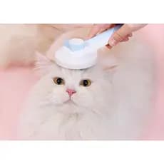 Escova Rasqueadeira Cães e Gatos Prática Autolimpante Chalesco