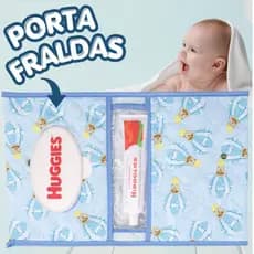 Necessaire Porta Fraldas Lenço Umedecido Bebê Estampa Urso Ursinho Bolsa Menino Portátil