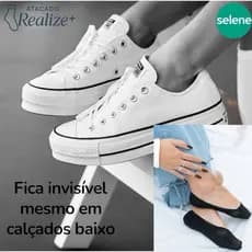 Meias Super Invisível Selene feminina para calçados baixos