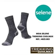 Meia Trekking Selene Original |1, 2 ou 3 Pares | Coolmax Anti Bolhas | Caminhada Trilha Aventura