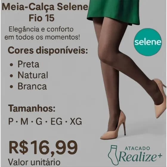 ⚡ FIO 15 SELENE - COR PRETA | ENVIAMOS RÁPIDO 📦