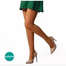Meia Calca Feminina Fio 15 Selene Transparente Fina Natural Nude Pele Preta Branca Festas Uniforme Eventos Vestido