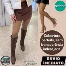 Meia Calça Selene Fio 40 Opaca Cor Da Pele Pó De Arroz Feminina Adulto Uniforme Trabalho Social Original Sem Brilho