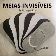 🔥 OFERTA RELÂMPAGO 🔥 MEIA SELENE ou BUKY ALGODÃO ORIGINAL SOQUETE INVISÍVEL