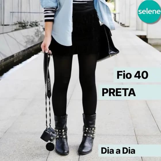 Meia calça fio 40 preta envio imediato