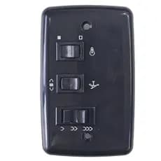 Chave Controle para Ventilador De Teto 4x2 com Capacitor 110v - 127v - 1 Interruptor Lampada Preto