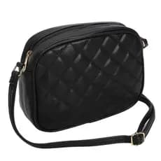 Bolsas Feminina Pequena De Lado Transversal Correntinha Lançamento Preta Ótima Para Qualquer Ocasião