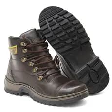 Coturno CAT Promoção Bota 100% Couro Lançamento