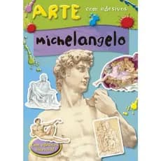 Livro de Arte com Adesivos - Gaudí, Dali, Michelanglo, Picasso