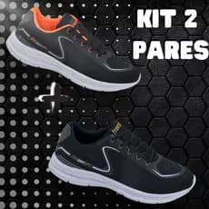 KIT 2 Pares Tênis Masculino Esportivos para Corrida