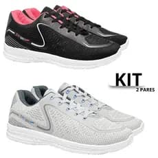 Kit Tenis Masculino Feminino Flexível Esporte