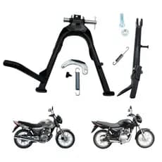 Kit Cavalete Central Com Lateral Titan 150/160 Fan 150/160 Preto completo