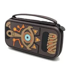 Para Nintendo Switch/OLED Console Jogo Saco De Armazenamento Tema Zelda Shekah Slate Caso Difícil À Prova D'água Com 12 Slots De Cartão