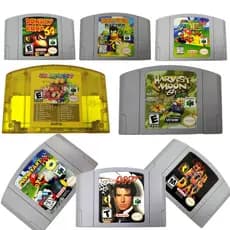 Para Cartas De Vídeo N64 Nintendo 64 Cartuchos Console Marlo Party Toys