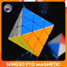 ShengShou FTO Rotativo Octaedro Cubo Mágico Magnético SengSo Speed Puzzle Stickerless Professional Fidget Toys Presente