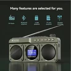 SANSUI F28 Rádio FM Portátil MP3 Walkman Cartão Externo Hi-fi De Qualidade Sonora Tela De Letras De Relógio LED