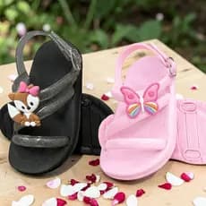 Kit 2 Pares Sandália Infantil Feminina T Leve E Confortável