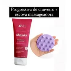 Progessiva de chuveiro + escova massageadora capilar