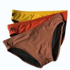 Kit 3 Sungas 6cm  Masculina Slip Cavada Cores Terrosas Praia Verão