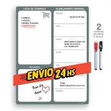 G Lousa Planner Quadro Magnético Para Escrever Com Ímã Caneta Agenda Anotações Organizador Escolar