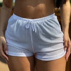 Saida De Praia Shorts Feminino Verão Piscina Moda Blogueira