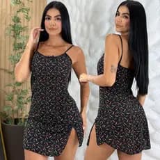 Camisola Alcinha Sem Bojo Estampada Confortável Para Dormir Delicada Promoção