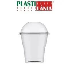 100  Copos com Tampa Bolha 150ml   Plastilania