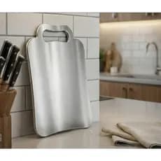 Tabua de inox premium para cozinha cortar carne legumes antibacteriana designe moderno