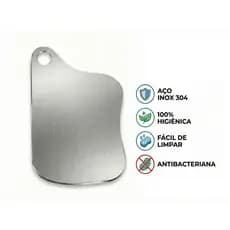 Tabua de corte carne servir inox premium cozinha designe moderno