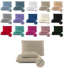 Roupa de Cama Micropercal 02 E 03 Peças 400 Fios Cama Solteiro Casal Queen King