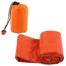 Saco Dormir Emergência Proteção Térmica Prova Água Bolsa Apito Sobrevivência Camping Compacto