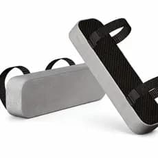 Par Almofada Ergonômica Confortável Braço Apoio Macio Suporte Cadeira Universal Antiderrapante Espuma Solução Home Cinza