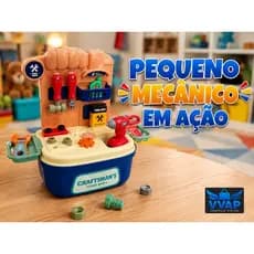 Kit Brinquedo Infantil Maleta Ferramentas 24 Pecas Educativo Criativo Interativo Criança