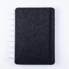 Caderno Médio Capa Dura Disco Reposicionável Organização Prática Anotações Escolar