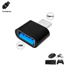 Adaptador OTG Tipo-C Para USB OTG Macho Tipo C Fêmea USB Transferência de Dados e Carga Colocar Pen drive no Celular