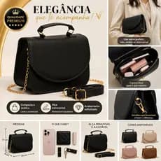 Bolsa Feminina Tira Colo De Lado Cluch Festa