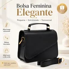 Bolsa Feminina Preta Mini Bag Clutch Super Promoção