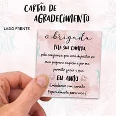 100un Cartão de Agradecimento ao Cliente Pela Compra Profissionalize seu Negócio