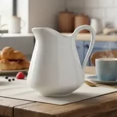 Jarra Leiteira 740ml em Porcelana Fina – Ideal para Servir Café, Chá e Leite com Estilo